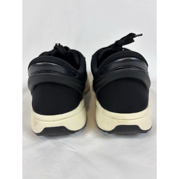 Kizik Paris Sneakers Black Knit Leather Size 8.5 Lightweight Comfort - Picture 3 of 12